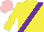 Silk - Yellow, purple sash, pink cap