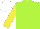 Silk - Lime Green, Yellow sleeves, White cap