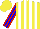 Silk - Yellow, blue and white stripes, blue sleeves, red stripes