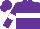 Silk - Purple body, white hoop, purple arms, white armlets, purple cap
