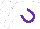 Silk - White, purple horseshoe