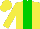 Silk - Yellow body, big-green stripe, yellow cap, big-green striped