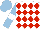 Silk - White, red diamonds, light blue sleeves with white armlets, light blue cap