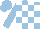 Silk - light blue, white checked