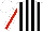 Silk - White, black stripes, white sleeves with red stripe, white cap