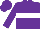 Silk - Purple, purple horseshoe on white belt, purple cap