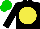 Silk - Black, yellow disc, green cap