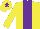 Silk - Yellow, purple panel, purple star on cap
