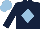 Silk - dark blue, light blue diamond, light blue cap