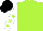 Silk - Lime, black pegasus, lime stars on white sleeves, black cap