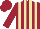 Silk - Maroon, tan stripes