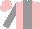 Silk - pink, grey stripe, grey sleeves