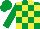 Silk - Emerald and yellow blocks