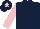 Silk - Dark blue, pink arms, dark blue cap, pink star