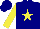 Silk - Navy, yellow star, yellow sleeves
