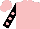 Silk - Pink, pink dots on black sleeves