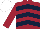 Silk - Maroon, dark blue chevrons, white cap