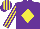 Silk - Purple, yellow diamond, yellow & purple striped sleeves, purple & yellow striped cap