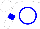Silk - White, blue circle, blue armlets on white slvs