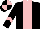 Silk - Black, pink stripe, chevron on sleeves, quartered cap