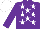 Silk - Purple, white stars and cap