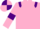Silk - Pink, Purple epaulets and armlets, quartered cap