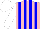 Silk - Pink, blue stripes, white sleeves, white cap