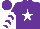 Silk - Purple, white star, white chevrons on sleeves, white visor on purple cap