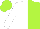 Silk - White,lime halved vertical,white,lime halved vertical sleeves,lime cap