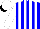Silk - Blue, white stripes, sleeves, cap, black peak