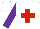 Silk - White, red cross, purple sleeves, white cap