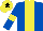 Silk - Royal blue, yellow panel, yellow armlet, yellow cap, black star