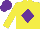 Silk - Yellow, purple diamond, purple cap
