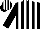 Silk - Black, white stripes, black and white striped cap