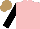 Silk - Pink, black sleeves, light brown cap