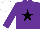 Silk - Purple, Black star, White cap