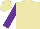 Silk - Beige, purple sleeves, beige cap