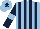 Silk - Light blue, dark blue striped, dark blue arms, light blue armlets, light blue cap, dark blue star