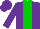 Silk - Purple, green panel