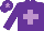 Silk - Purple body, mauve saint's cross andre, purple arms, purple cap, mauve star