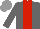 Silk - Dark grey, light grey, red stripe, grey cap