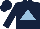 Silk - Dark blue, light blue triangle