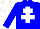 Silk - Blue body, white cross of lorraine, blue arms, white cap