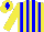Silk - Yellow body, blue-light striped, blue-light arms, yellow cap, blue-light diamond