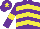 Silk - Purple, yellow chevrons, armlets and star on cap