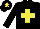 Silk - Black body, yellow saint's cross andre, black arms, black cap, yellow star