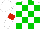 Silk - White, green checks, red armlets, white cap