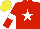 Silk - Red, white star, armlets, yellow cap