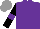 Silk - Purple, black sleeves, purple armlets, grey cap