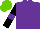 Silk - Purple, black sleeves, purple armlets, light green cap